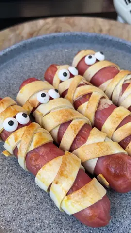 Salchi-momias !! #botana #snack #halloween