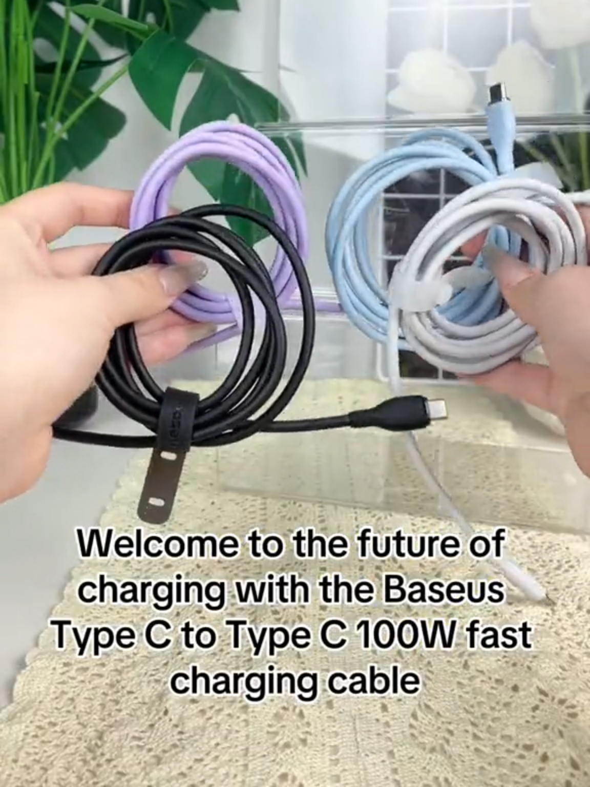 Baseus 100W USB C To USB Type C Cable PD Fast Charging Charger ✅ Link in bio! #fy #fyp #reels #foryoupage❤️❤️ #tiktokviral #amazonfinds #followforfollowback