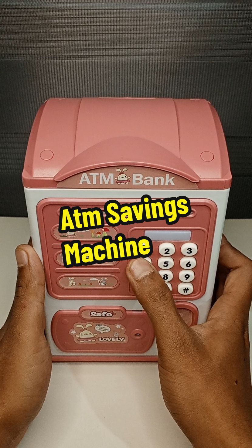 Gaganahan ka talagang mag ipon nitong Mini ATM Bank with fingerprint machine! maaadik ka sa kakalagay ng pera pag ganito ka high-tech alkansya 😊 My password pa yan kaya di mabubuksan. #atmmachine #alkansya #Piggybank #forkids #coinbank #iponchallenge #savingmoney 