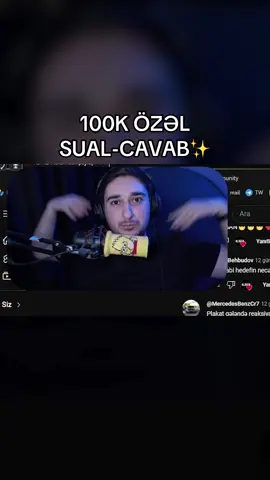 YTdə 100K Özəl Sual Cavabdan (artıq abunə olmayın day 100k olmuşuq) #al1rza #100k❤️ 