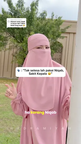 Replying to @ika Material mudah bernafas serius tak sakit kepala bila berniqab 👍🏻 Inframe : Jubah Fatima code Pink Official Launch : 8 Nov 2024 #fyp #niqab #niqabis #niqabistyle #hijrahyuk #hijrah #fyppppppppppppppppppppppp #muslim #muslimahhijrah #muslimahfashion #muslimahbercadar #kajianislam 
