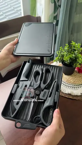 Knife Set na Multi-Use! Ganda😍 #knifeset #campingknifeset #blackkitchen #kitchenessentials #outingessentials 