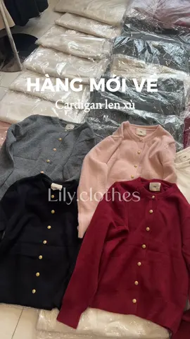 Áo xinh về đủ màu rui ạaaa #lilyclothes #aolen #cardigan 