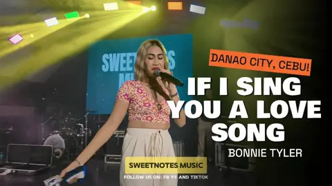 If I Sing You A Lovesong | Bonnie Tyler - Sweetnotes Live @ Danao City, Cebu! #SweetnotesMusic #sweetnotes #CoupleBand #coverband  #fyp #fypシ #foryou #foryoupage #coverband #foru