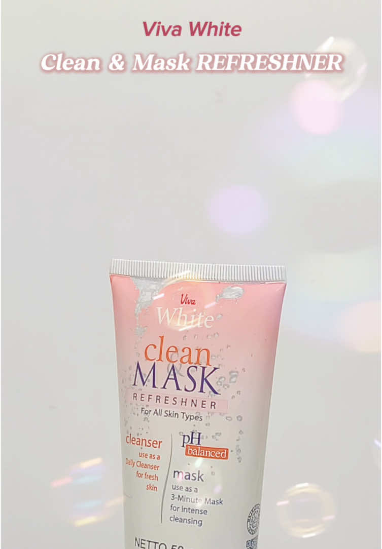 facial wash sekaligus masker emang bisaa😳?! yaaa bisa dong pake clean & mask refreshner wajah auto bersih dan fresh💗🥹 #skincareroutine #skincaretips #beautytips #vivacosmetics 