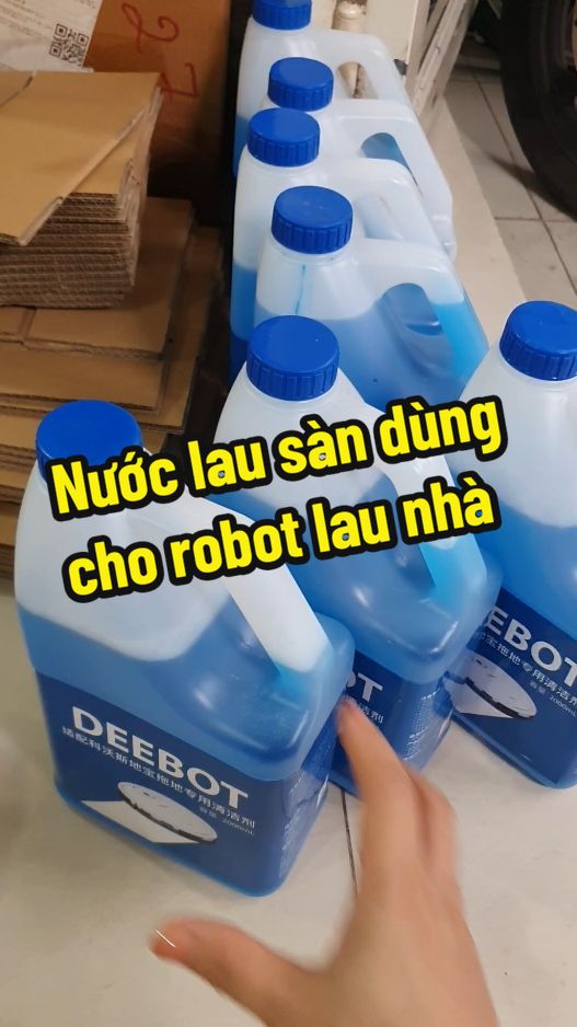 Nước lau sàn dùng cho robot lau nhà. Dùng cho tất cả các loại máy. #giaitri #phuonglan #xuhuong #Cogaiyeucongnghe #robothutbui #Robot 