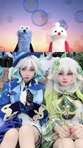 神2人でスンスン。音源聞こえんかったけん感でやってた🌱 #cosplay  #コスプレ  #genshinimpactcosplay  #原神コスプレ  #ナヒーダコスプレ  #フリーナコスプレ (@Youu: )