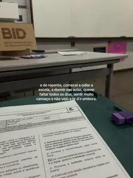 A escola n é mais um ambiente q faz bem…