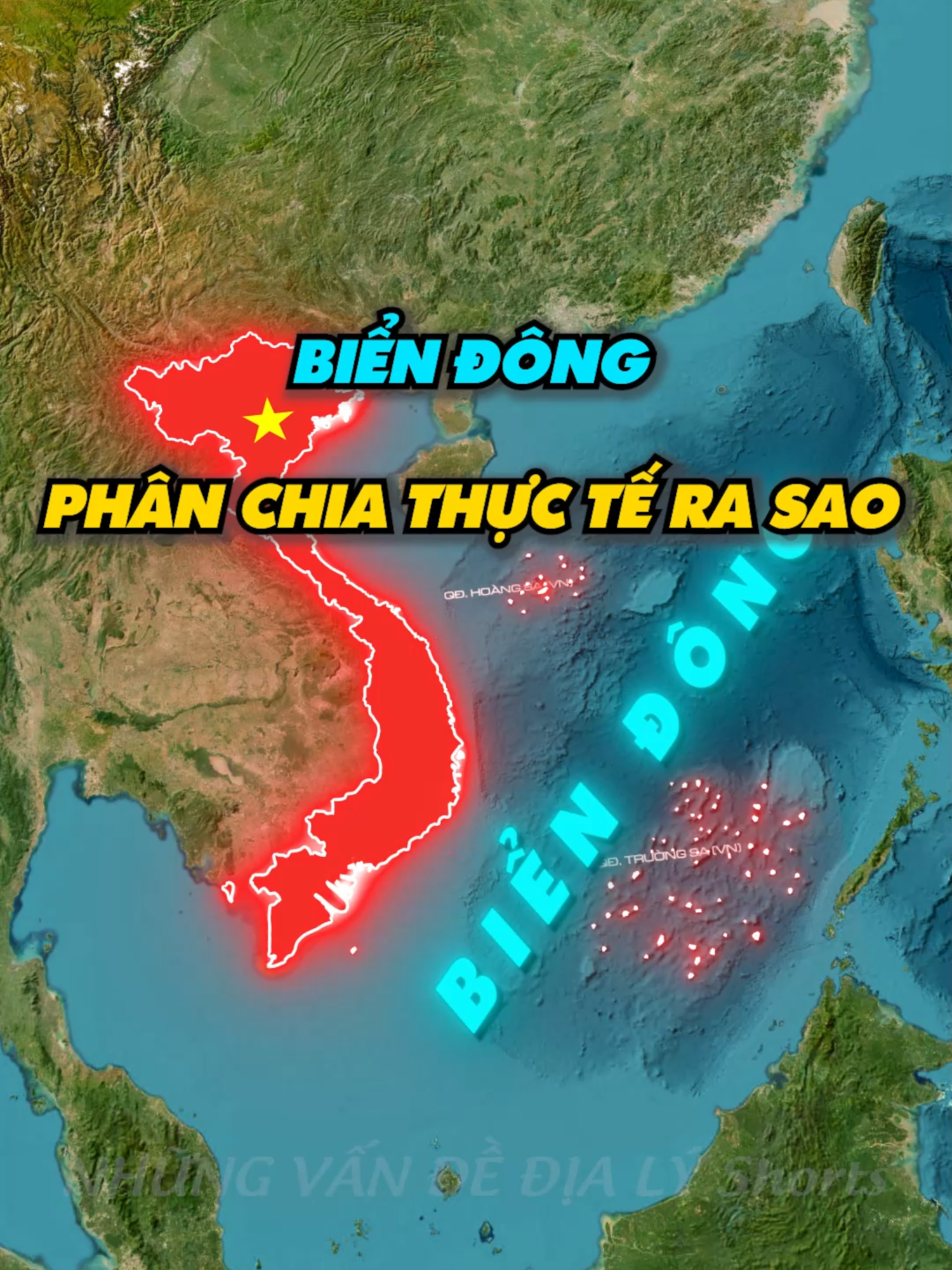 Biển Đông được phân chia ra sao #xuhuongtiktok #bando #dialy #map #khampha