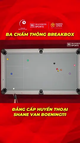 Đẳng cấp huyền thoại Shane Van Boening với 3 chấm thông!!! #vietnambilliardspromotion #billiards #HanoiOpenPool #WNT #major #vietnam #matchroompool