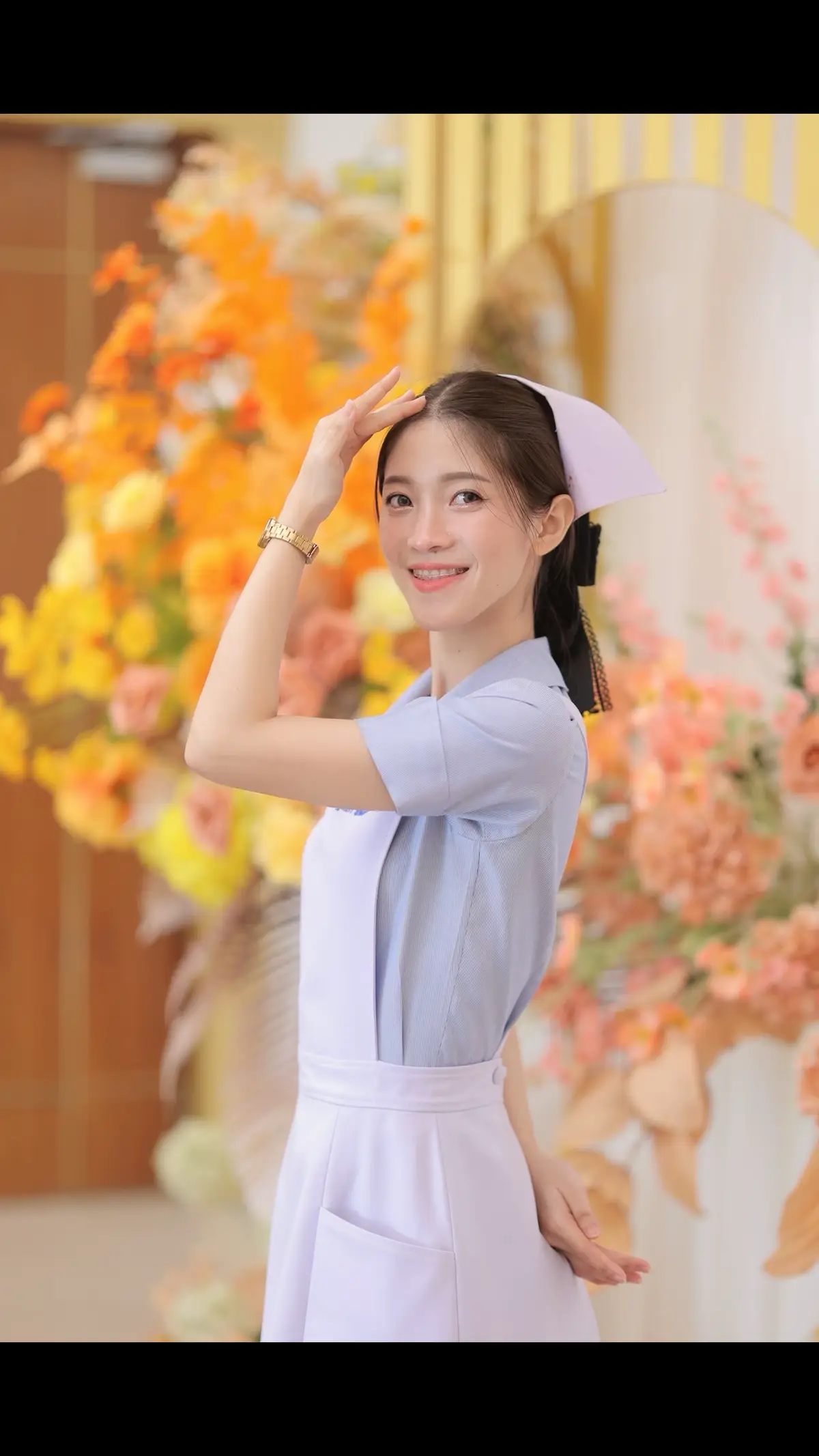 กว่าจะลุกขึ้นมาแต่งหน้าแต่ละที ^^ #นักศึกษาพยาบาล #03 #นครปฐมหวานมาก🍭 