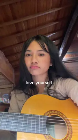 love yourself (cover)  #fyp #singing #songcover #guitarcover #loveyourselfcover #cover 