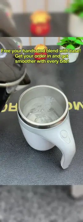 Enjoy perfectly mixed drinks with the Automatic Magnetic Stirring Coffee Mug! ☕️✨ USB rechargeable, this self-stirring mug is perfect for coffee, tea, cocoa, and more. #SelfStirringMug #CoffeeLovers #SmartMug #TikTokFinds #TikTokShop #tiktokshopblackfriday #tiktokshopcybermonday #spotlightfinds 