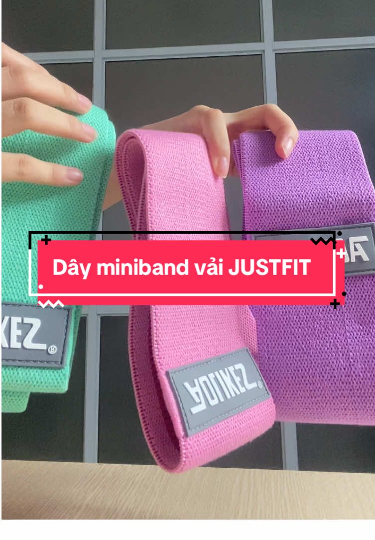 Cận cảnh 3 loại dây miniband vải #dayminiband #daykhangluc #justfit #justfitvn 