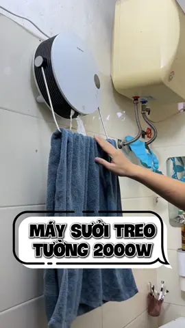 Máy sưởi, quạt sưởi gốm mini treo tường nhà tắm 2000W, điều khiển từ xa, chỉnh nhiệt độ. treo trong nhà tắm, phòng ngủ hay là đặt trên sàn, trên bàn sưởi ấm khi ngồi làm việc cũng được #tienkiemchung #kocnet #learmontiktok 