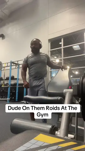 Dude On Them Roids At The Gym #fyp #gym #workout #fitnessmotivation 