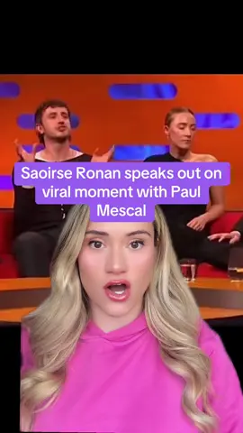 Saoirse Ronan speaks out on viral moment with Paul Mescal #saiorseronan #paulmescal #grahamnorton #grahamnortonshow #tv #popculture