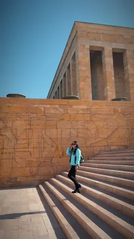 Anıtkabir, the Mausoleum of Mustafa Kemal Atatürk, founder and first president of the Turkish Republic, is not only a prominent structure of Ankara but also has great significance in the history of Turkey. Located in the center of Ankara about 2 km west of Kızılay along Gazi Mustafa Kemal Bulvarı, it's undoubtedly well worth a visit. One of the most significant figures in the history of Turkey, Mustafa Kemal Atatürk is the founder and first president of the Turkish Republic.  Atatürk lived from 1881-1938, and had a great impact on the modernization of the Turkish Republic. Not only was he a great ruler but also was an excellent commander, which contributed enormously to the future domain of the Turkish Republic. His life, impacts, and contributions to this incredible country are worth a read.  Anıtkabir is the Mausoleum of Mustafa Kemal Atatürk. Anyone, regardless of their age, gender, or belief, should visit this incredible monument. Beholding an entire history, Anıtkabir reveals the stories and glorious victories of the Turkish Republic.  The construction of the monument was even subject to international competition. Starting in 1944, it took 9 years to construct Anıtkabir.  You enter the tomb complex between two square blocks and several stylized statues. Continue along a monumental avenue lined with neo-Hittite stone lion statues to reach the main courtyard. #turkey #turkiye #wanderlustvibes #traveltheworld #HealingJourney #traveling #exploringturkey #ankara 