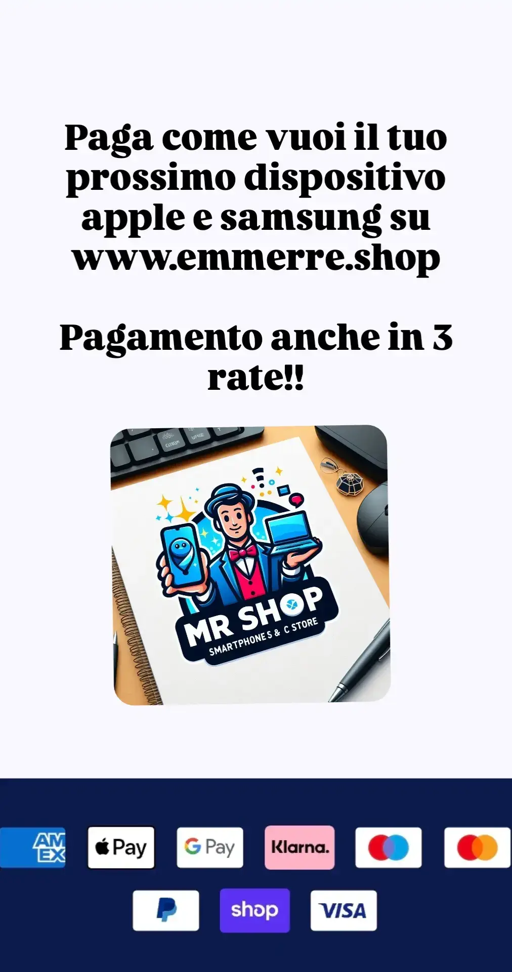 Scegli tra un vasta gamma di dispositivi apple e samsung. Scegli la permuta se il tuo vecchio dispositivo è apple per comprarne uno nuovo. Più di 70 recensioni positive, contattaci su whats-app o per mail per ulteriori informazioni. #viral_video #ecommerce #apple #iphone #ipad #samsung #macbook #recensioni #spedizioneintuttaitalia #fyp 