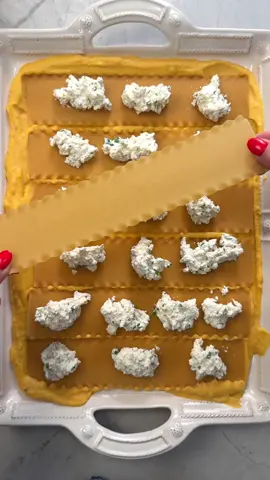 SAVE my no boil BUTTERNUT SQUASH SHEET PAN LASAGNA for an easy weeknight meal. This version is a little flatter than traditional lasagna, but it has all the flavor or the real thing. Serves 6-8 Ingredients: -2 large butternut squash, halved and deseeded -2 medium onions, each roughly cut into 6 wedges -3 tbsp olive oil -1 tsp nutmeg -2 ½ tsp salt -1 ½ cup heavy cream or full fat milk -4 sprigs thyme -8 sage leaves -28 ounces whole ricotta -¾ cup grated Parmigiano Reggiano -3 tbsp fresh chopped parsley -1 egg -1 lb dry lasagna  -10 ounces of shredded mozzarella Preheat oven to 375F Grab 2 baking sheets and line them with parchment paper. Place 2 squash halves and 1 chopped onion onto each baking sheet. Coat each tray of veggies with 1 ½ tbsp of olive oil. Season each tray of veggies with ½ tsp nutmeg, and ½ tsp salt. Roast for 35 minutes and remove the onions. Continue to roast the squash for 25 more minutes or until the squash is flesh is very tender. While the squash roasts add the heavy cream to a small pot and bring to a low simmer. Turn off the heat, add the thyme and sage and set aside.  To prep the ricotta filling, add the ricotta, grate parm, ½ tsp salt, egg and parsley to a large bowl and mix well.  Remove the thyme and sage from the heavy cream and then add it to a blender along with the 1 tsp salt, roasted onions and the flesh of the squash. Blend until creamy and smooth.  Add ⅓ of the butternut squash sauce to a 15x11 baking sheet. Lay 6 of the dry lasagna noodles down. Top the noodles with dollops of ricotta mixture (you should use ½ the ricotta mixture) then top with another 6 lasagna noodles. Top with ½  of the remaining sauce and repeat the noodle & ricotta layering again.  Top with the remaining sauce, cover with aluminum foil (make sure it is sealed around the edges) and bake for 40 minutes then remove from oven, top with mozzarella and bake for 15-20 minutes more or until the mozzarella has melted and is a deep golden brown.  Serve warm and enjoy! #EasyRecipes #easydinner #sheetpanmeals #lasagna #butternutsquash 