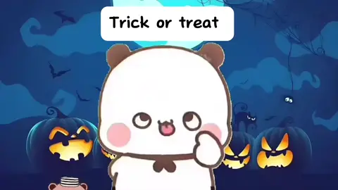 Trick or Treat😜#bubu #dudu #bubududu #cute #cutecouple #animation #funny #halloween 