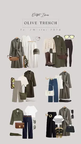 Unbe-leaf-able Style: Olive Trench Edition 🍃 Fall’s Must-Have Shade 🍁✨ #FW24 #Outfitideas #FashionInspo #TrendingNow #OOTD #StreetStyle #FYP #ForYouPage #olive #trenchcoat  #FallFashion  #EffortlessChic #Layering