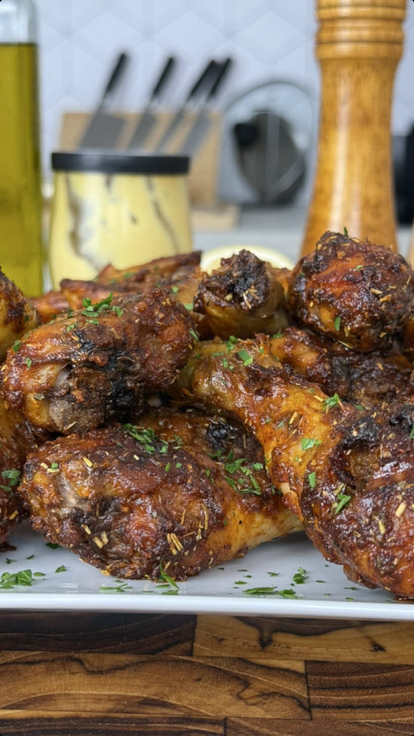 Poulet Frit au Airfryer! 🍗 📖 MON LIVRE EST DISPO PARTOUT 📖 ➡️ LIEN dans ma BIO ⬅️ Pour 3 personnes 🍗 - 12 pilons de poulet  - Quelques patates  Marinade 🧄 - 2 gousses d'ail  - Paprika - Herbes de pvc - Piment doux  - Oignons en poudre - Huile d'olive  - Sel, poivre  - 3 càc de maïzena Sauce 🌿 - 1 jaune d'oeuf  - 1 càc de moutarde  - 1 càs de vinaigre  - 150ml d'huile de tournesol - 1 gousse d'ail  - 1/2 citron jaune  - Persil - Sel, poivre #poulet #pouletfrit #pouletmariné #pouletmayo #mayo #mayonnaiserecipe #chicken #friedchicken #airfryer 