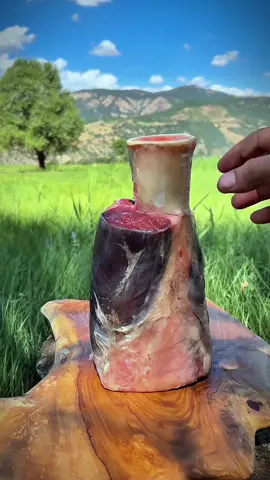 Veal shank in nature 🪵🔥🥩🌲🌳🌿 #outdoorcooking #asmrcooking #Recipe #leon #naturecooking #cookingtiktoker #camping #foodtiktok #asmrvideo #veal 