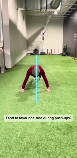 Do you sway or favor one side during your push-ups?  Check out how to target this imbalance directly! #Fitness #training #gym #mobility #flexiblity #strength #sports #athletics #speed #agility #cardio #workout #exercise #pushups #imbalance #asymmetry #balanced #pushupworkout