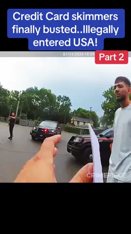 Credit Card skimmers finally busted..Illegally entered USA! #BODYCAM #cops #police #viral #usa #arrested #jail 