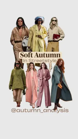 🍁 Soft Autumn in Street Style 🍁 Bringing those cozy and muted tones to the streets! This season is all about embracing earthy hues, soft textures, and chic layering. 🌾 ✨ Top Looks ✨ •	Earthy neutrals 🤎 – Perfect for that effortless, grounded vibe. •	Warm olive & moss 🌿 – Cozy sweaters that keep you both warm and stylish. •	Soft pinks & peaches 🍑 – Feminine yet sophisticated, adding a gentle pop. •	Muted teals and yellow 💛 – Unique shades that make a subtle statement without overpowering. Every piece is curated for those who love understated elegance and want to celebrate autumn in all its warm, earthy beauty. 🧥👜🌳 Follow for more seasonal color inspiration! 🌾🍂  ➡️ Share your favorite autumn look! Tag a friend who loves fall colors at @autumnbellastyle or save this post for your seasonal style inspiration!  . . . . . . . . . . . . . . #TrueAutumn #AutumnColorPalette #FallFashion #AutumnColorPalette #AutumnWardrobe #BrownTrousers #BrownJackets #BrownKnitwear #AutumnFashion #WarmNeutrals #FallFashion #FallStyle #BrownOutfits #AutumnNeutrals #ColorAnalysis #AutumnOutfits #WoolBlends #SuedeJackets #WarmAndRich #CosyLayers #SoftAutumn #StreetStyle #autumn palette outfit 
