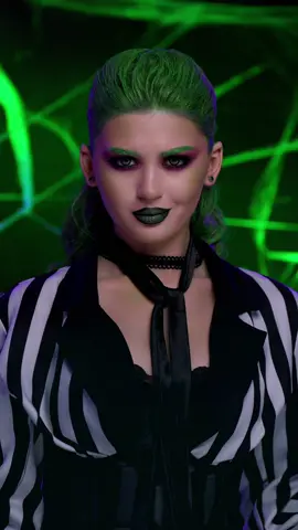 Do this look three times and watch the chaos unfold... if you dare 👀 @Smashbox Cosmetics #smashboxpartner #sbxambassador  #halloweenmakeup #beetlejuice #halloween2024 #beetlejuicecosplay #makeuptransformation #beetlejuicemakeup #halloweenlook #halloweenmakeuptutorial #halloweentransition 