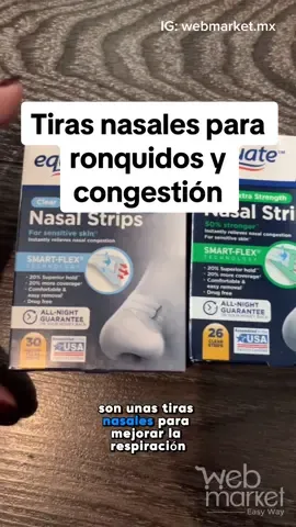 Tiras nasales antironquidos y para congestion nariz 👃  #webmarket #importado #productosimportados #usa🇺🇸 