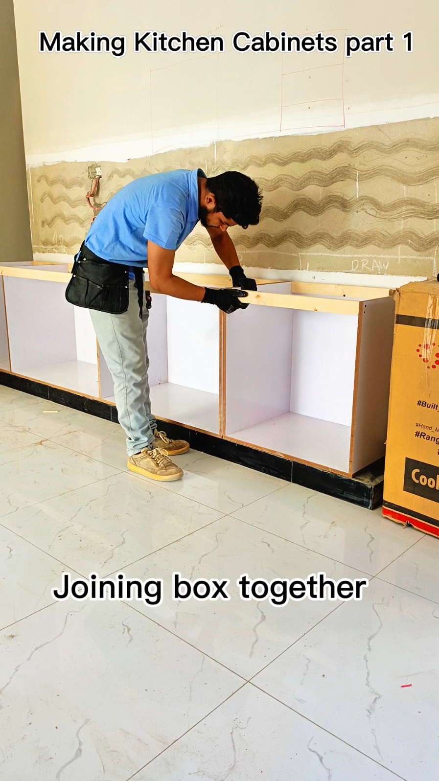 Making kitchen cabinets part 1 #furniture #fackbookpost #viarl #ideas #hack #foryou #video #DIY #furnitur #woodworkingprojects #woodworkersofinstagram #woodworkinglife #design #woodwork #wood #Sheet #carpenter #woodworking #shortsvideos #CapCut 