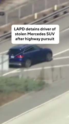 The Los Angeles Police Department has taken the driver of a stolen Mercedes SUV into custody after they led officers on a pursuit along the 405 and 105 Freeway in the Hawthorne area Wednesday afternoon. The driver drove recklessly throughout the pursuit and even went the wrong way on the highway several times. For more details on the pursuit, tap the link in our bio.