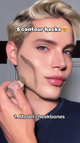 5 contour hacks ✨ which contour placement is your favourite?  Using @SHEGLAM liquid contour in the shade Stone and liquid bronzer in Caramel 🤎 #makeup #contour #makeuphacks #contourtutorial #contouring #makeuptutorial #beautyhacks #makeuptips 
