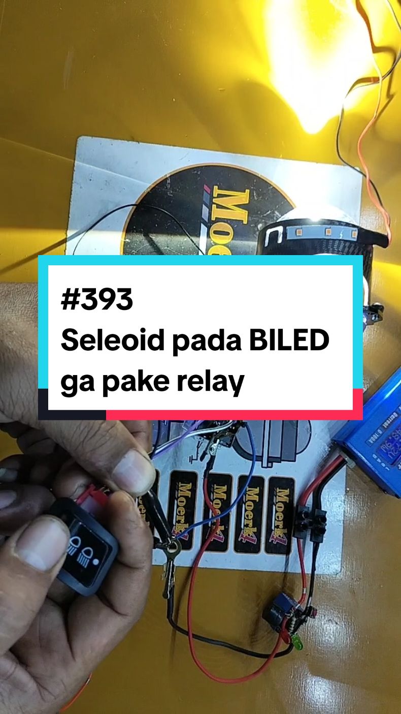 Membalas @ardian_shop selenoid tdk pake relay #relay #biled #lampu #dioda #kabel #saklar 