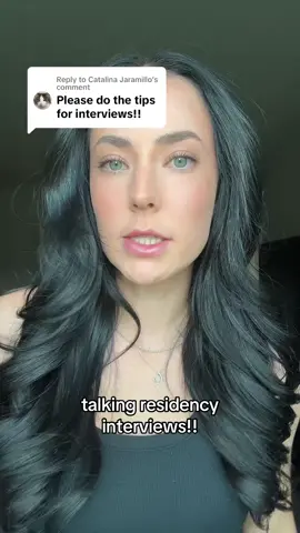 Replying to @Catalina Jaramillo interviews are honestly kind of fun #fyp #residency #doctor #premedadvice #womeninstem #medicalschool #premed 