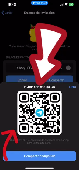 Antes eramos 700 ahora 900 entonces hay gente que si puede unirse con  el link … intenten con este codigo QR 