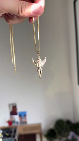 Whether your angel energy is subtle, bold, or brilliantly radiant, we’ve got you covered ✨ #jewelry #angel #necklace #14kgold #fyp #golden #shine #pendant #shopping #fashion #omg #foryou #trending #beautiful 