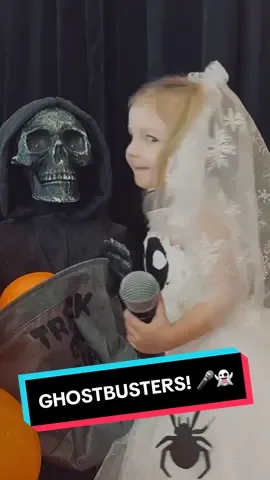 Angelica sings “GHOSTBUSTERS”! 👻🎤 #toddler #kid #singer 