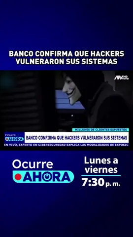 BANCO CONFIRMA QUE HACKERS VULNERARON SUS SISTEMAS #ATV #peru #ATVpe #parati #noticias #atvnoticias #noticiasperu #interbank #hackers #hackeo 