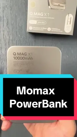 The MagSafe Momax power bank is just amazing  with a fast charging and a 10,000 huge battery  #momax #powerbank #magsafepowerbank #phonepowerbank #falldealsforyou #sale #fyp  