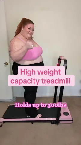 Im loving this treadmill! It has so many great features i havent found on other treadmills 💖 #treadmill #workout #plussizeworkout #highweightcapacitywalkingpad #walkingpad 