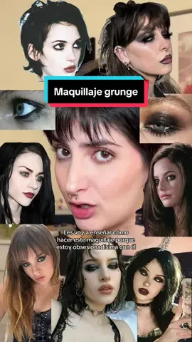 Grunge makeup tutorial! #makeup #maquillaje #grunge #grungeaesthetic #grungemakeup #tutorial 
