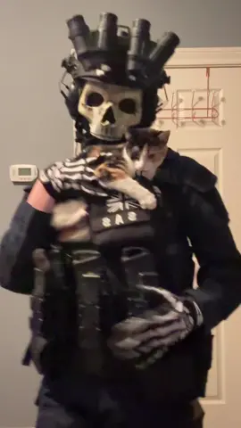 Who is this mini DIVA? (dc: @dontecolley ) #codcosplayer #ghostcod #ghostcosplay #masktok #simonrileycosplay #callofdutymodernwarfare2 #ghostcosplaymw2 #diva #kitten 