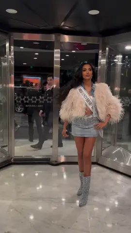 República Dominicana llegó pisando fuerte 🇩🇴🔥 #celinesantos #republicadominicana #regia #latina #missuniverse2024 #missuniverse #fyp 