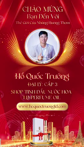 🌸 Khám Phá Thế Giới Của Những Mùi Hương - LD PERFUME OIL 🌸 Trong cuộc sống, hương thơm là sợi dây kết nối cảm xúc, đánh thức những kỷ niệm và tạo dấu ấn riêng biệt. Tại LD PERFUME OIL, chúng tôi mang đến cho bạn một thế giới hương thơm đa dạng, đầy tinh tế và sang trọng.