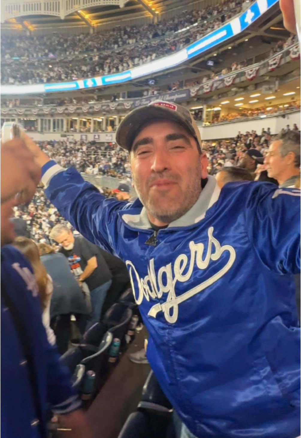 Celebrating @Los Angeles Dodgers winning the World Series at Yankee Stadium with @Happy Dad Big Poppas!