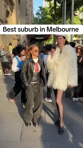 Best suburb to live in Melbourne  Follow me for more🔥🔥 #whatpeoplewear #whatpeoplearewearing #whatpeoplewearmelbourne #melbourne #contentcreator #contentcreation #trend #outfit #style #mfw #mfw24 #fashion #fashionweek #interview 